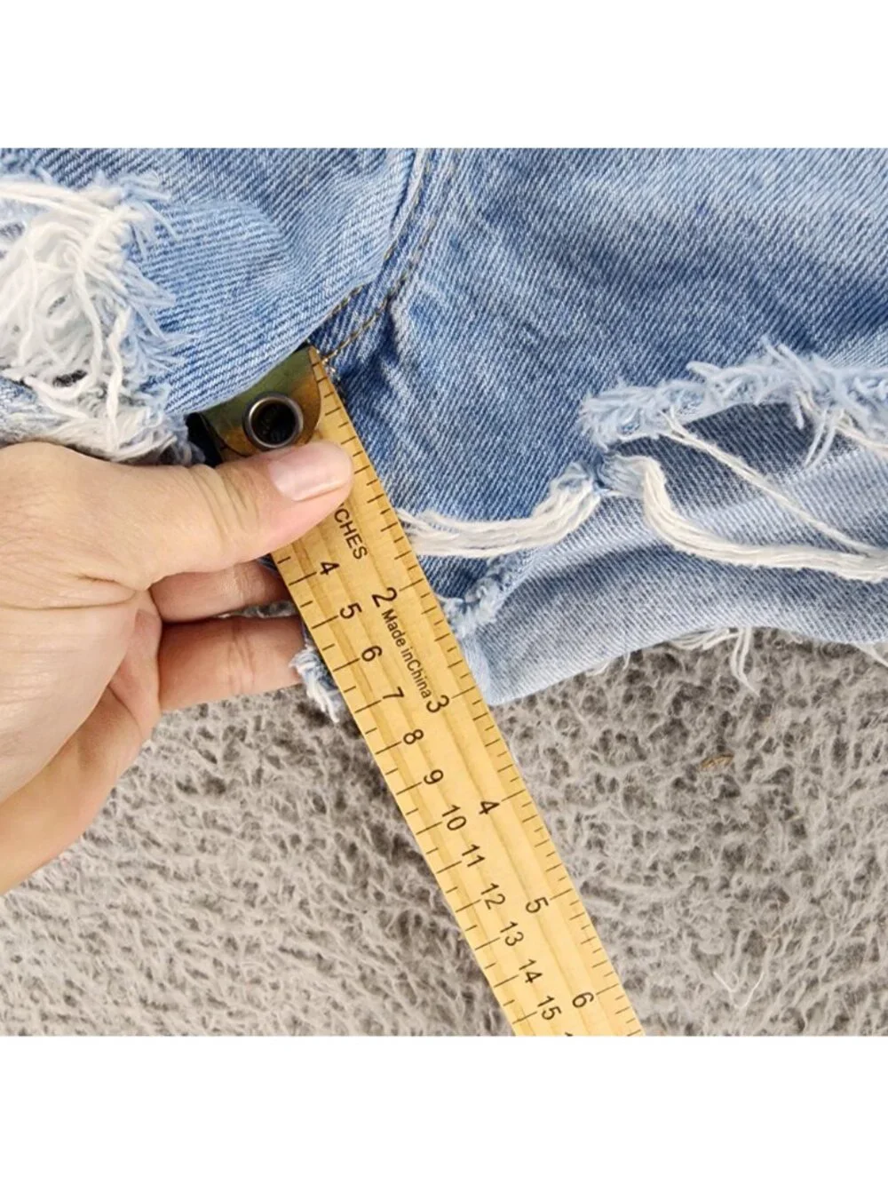 Levis Shorts Womens 34 Blue 501 Premium Big E Denim Button Fly Cutoff *Read*